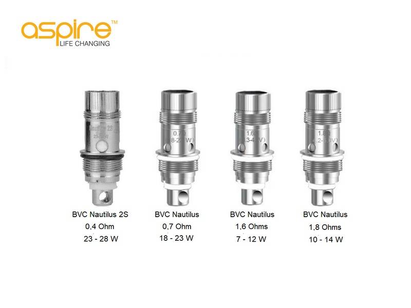 Acheter des résistances pour clearomiseur NAUTILUS Aspire à Cenon